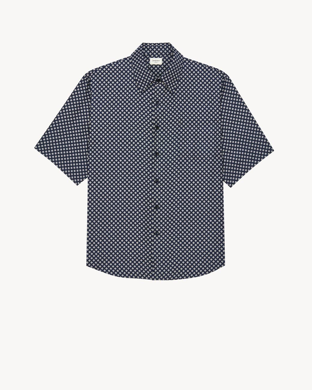 Saint Laurent Blue Pajama-Style Shirt for men
