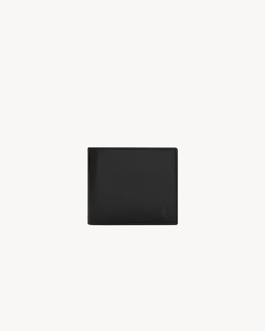 Saint Laurent White Cassandre Shadow East/West Wallet for men