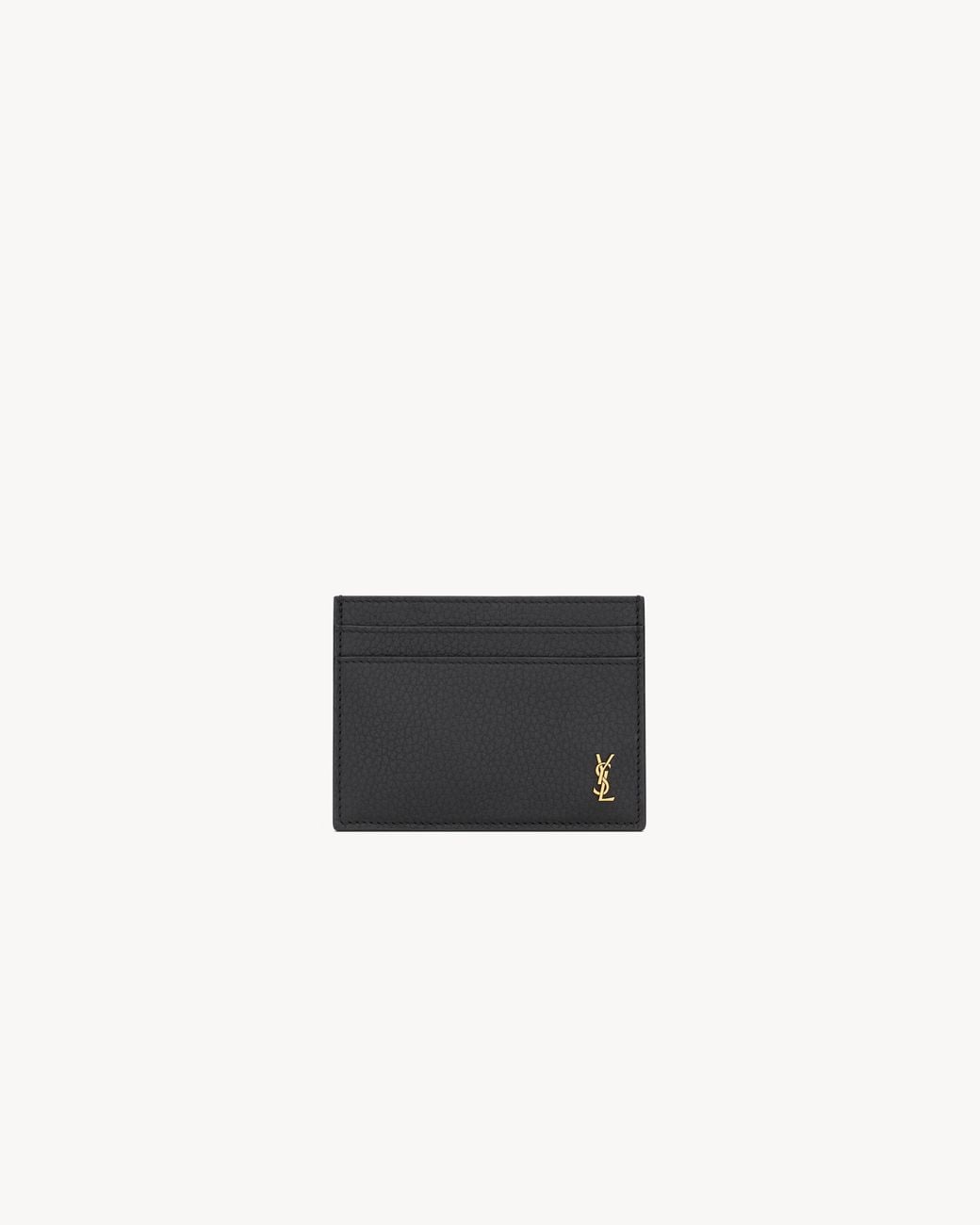 Saint Laurent White Cassandre Cards Holder