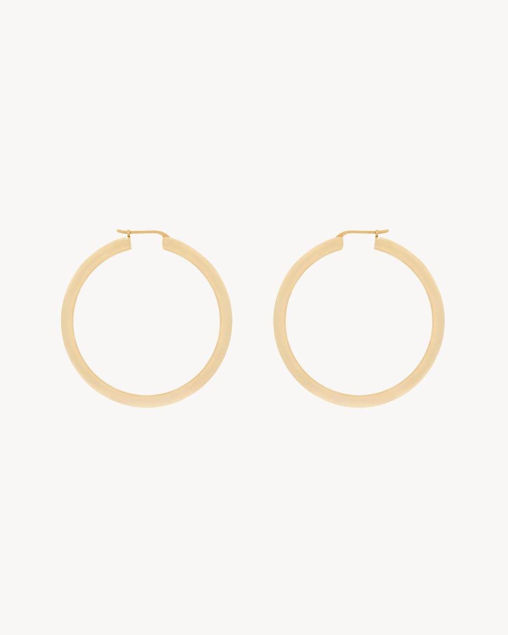 Saint Laurent Natural Hoop Earrings