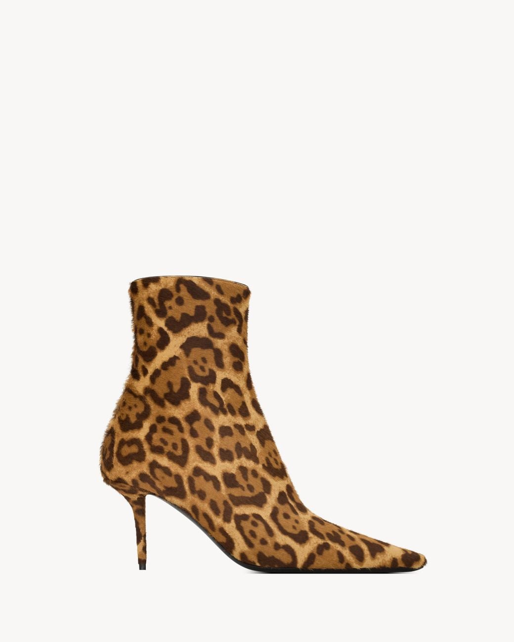 Saint Laurent White Ashley Booties
