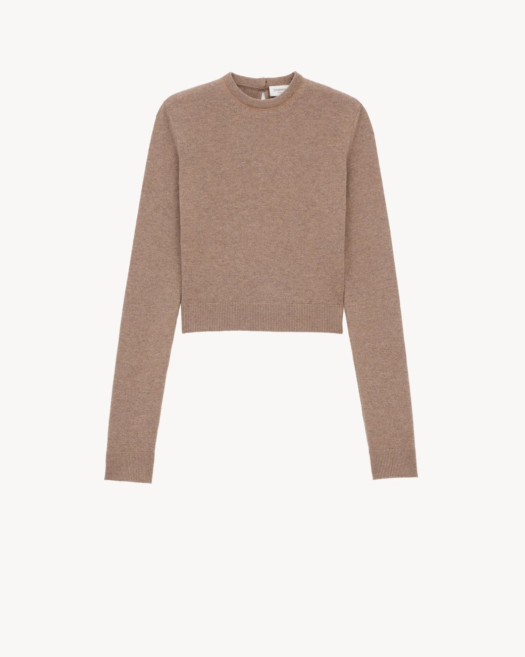 Pullover Girocollo di Saint Laurent in Natural