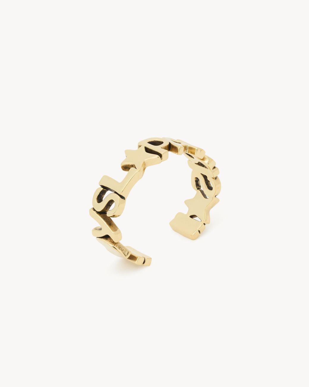 Saint Laurent Metallic Ysl Paris Cuff