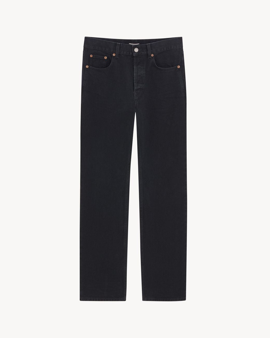 Saint Laurent Blue Loose-Straight Mid-Rise Jeans for men