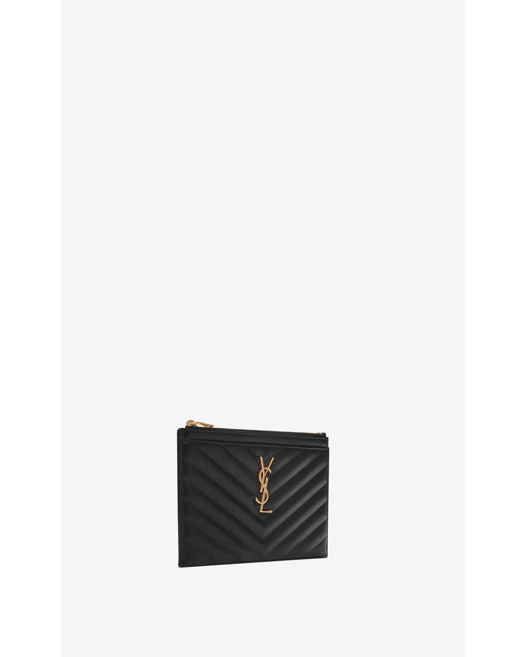 Monogram bill pouch in grain de poudre embossed leather new arrivals