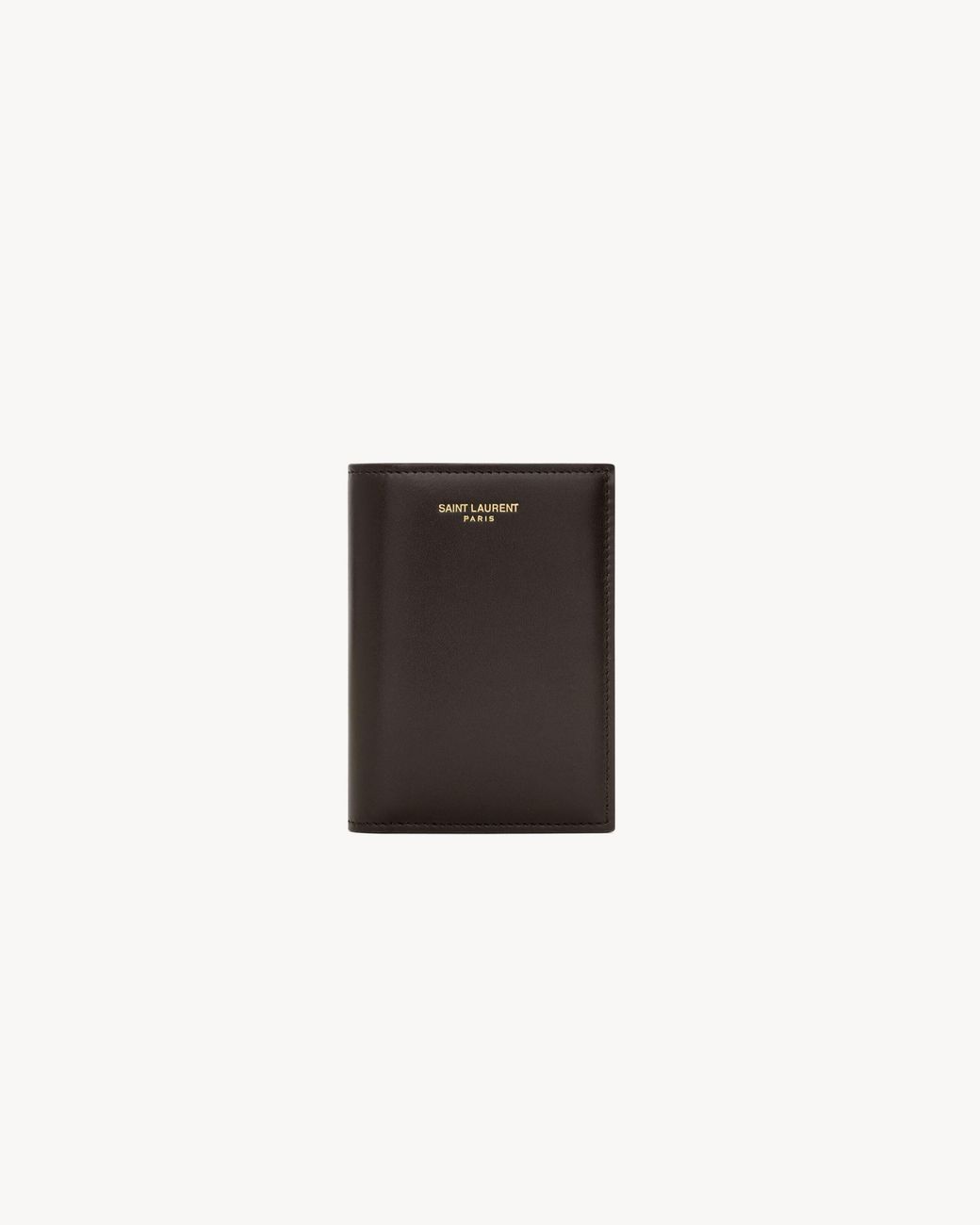 Saint Laurent White Paris Credit Card Wallet for men