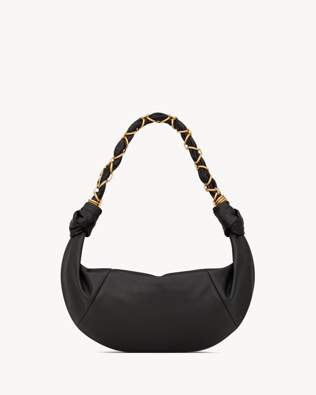 Saint Laurent Black Amalia Small Hobo