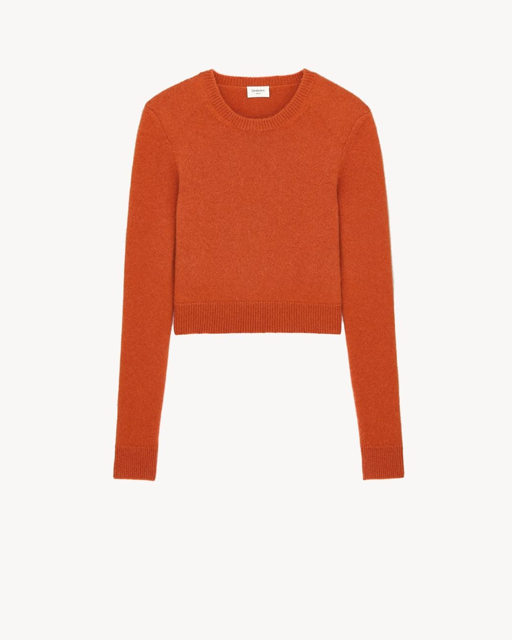 Saint Laurent Orange Crewneck Sweater