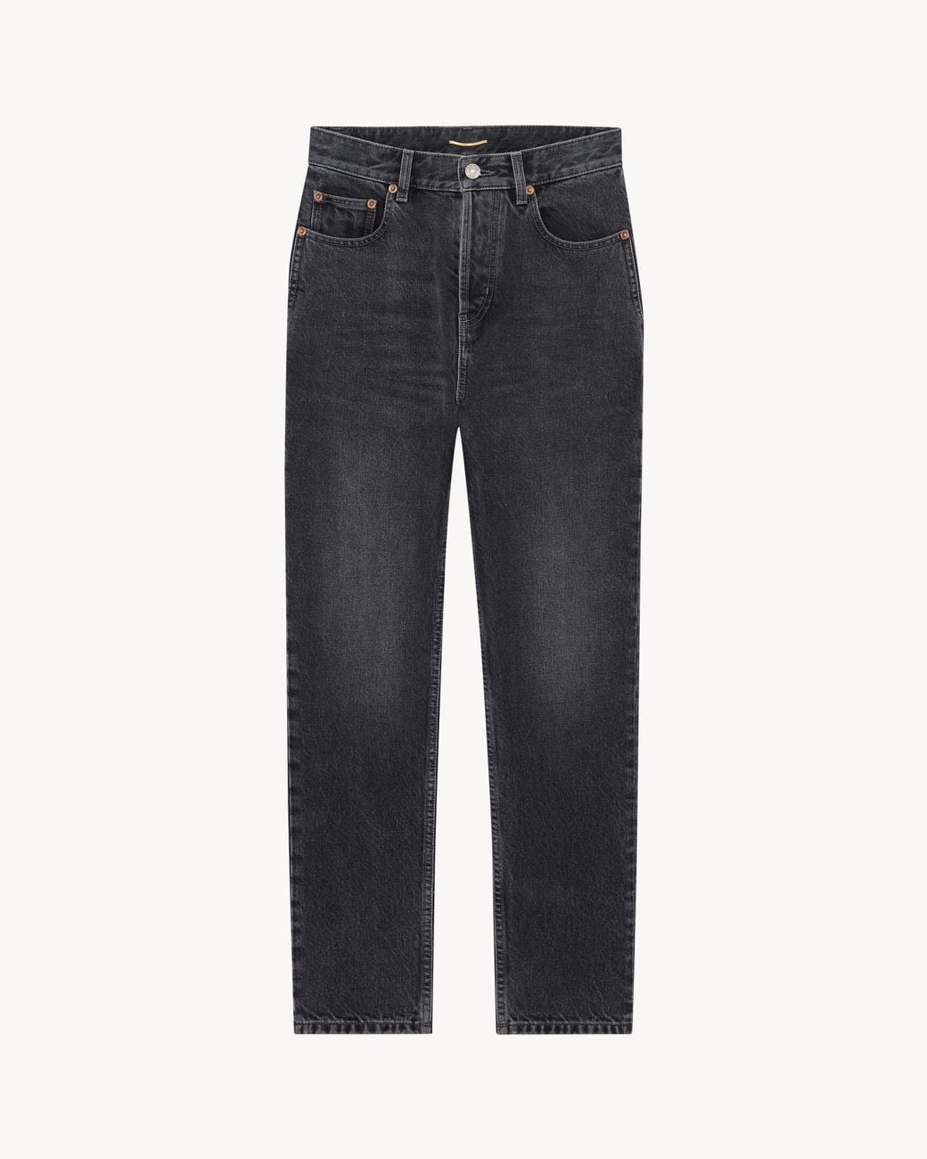 Saint Laurent Blue Classic Button Closure High-Waisted Jeans