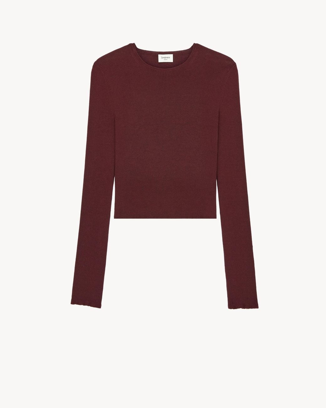 Saint Laurent Purple Crewneck Top