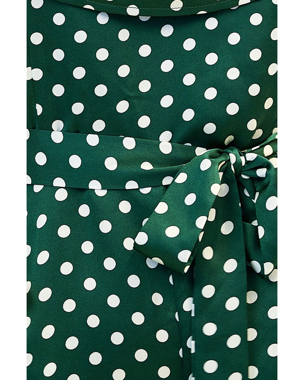 Yumi' Green Spot Bardot Jumpsuit