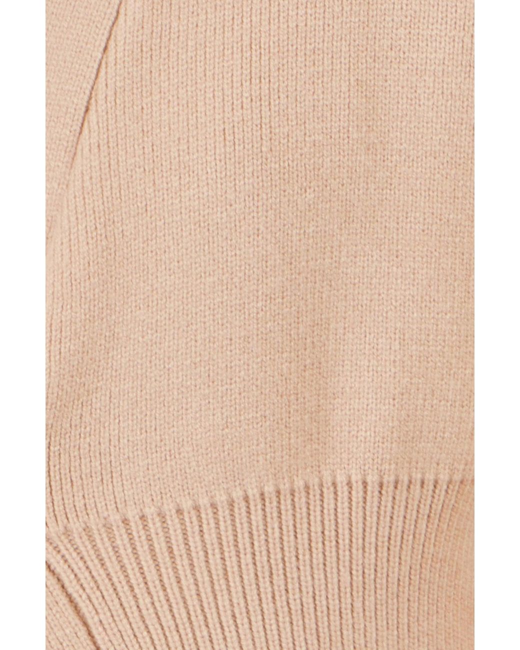 Yumi' Natural Knitted Button Cardigan