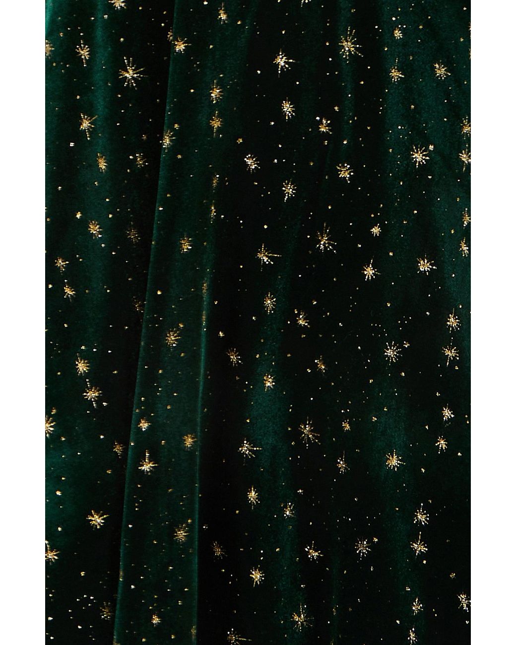 Yumi' Black Velvet Skater Dress With Foil Star Print