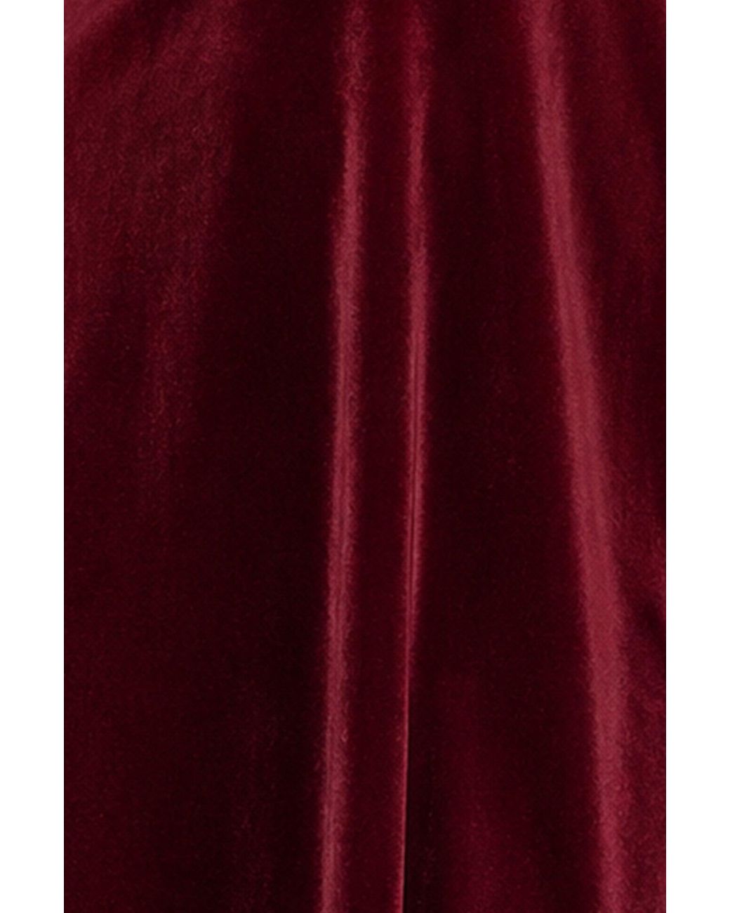 Yumi' Red Velvet Skater Dress With Dimante Bow Detail