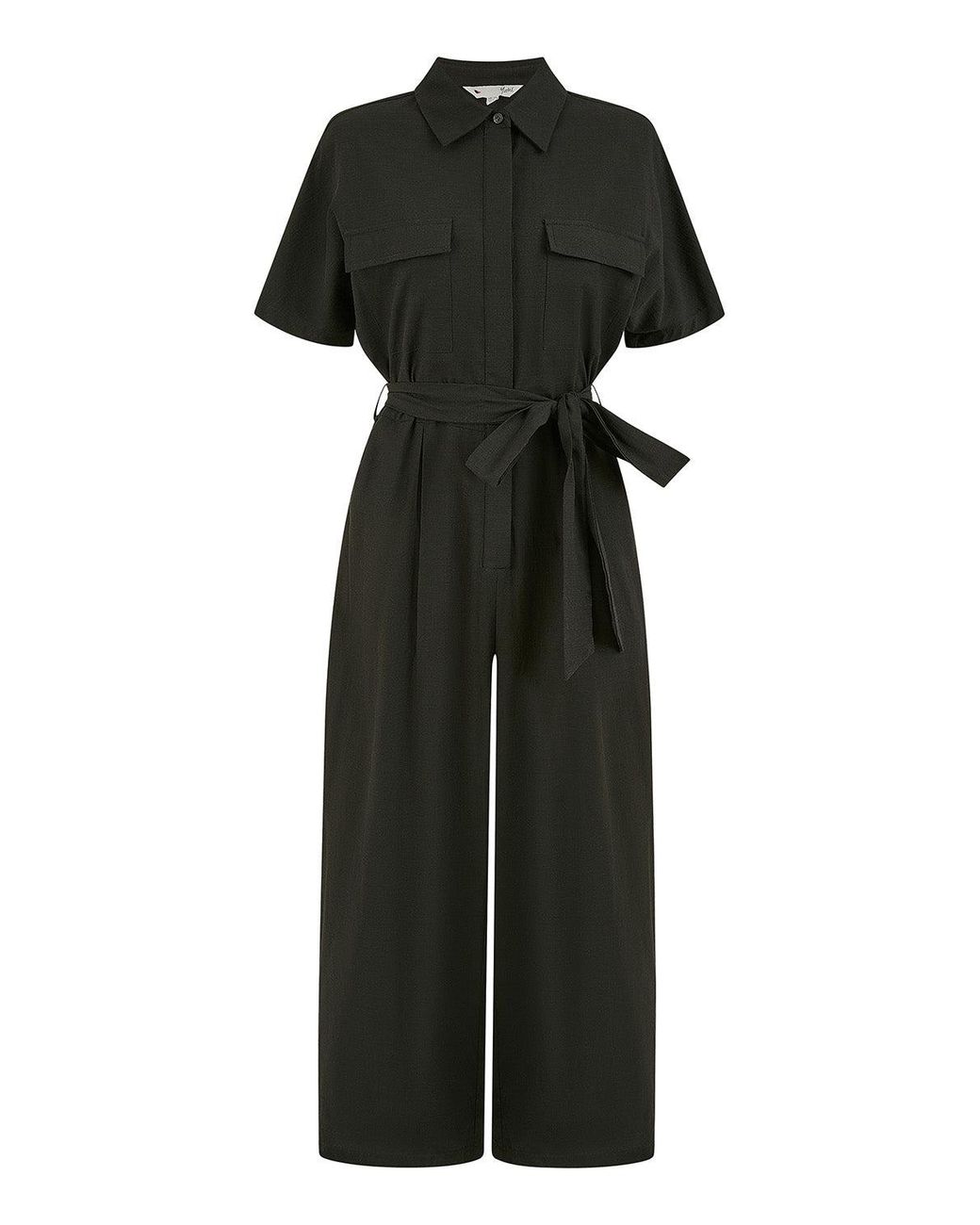 Yumi' Green Utility Relaxed Fit Jumpsuit