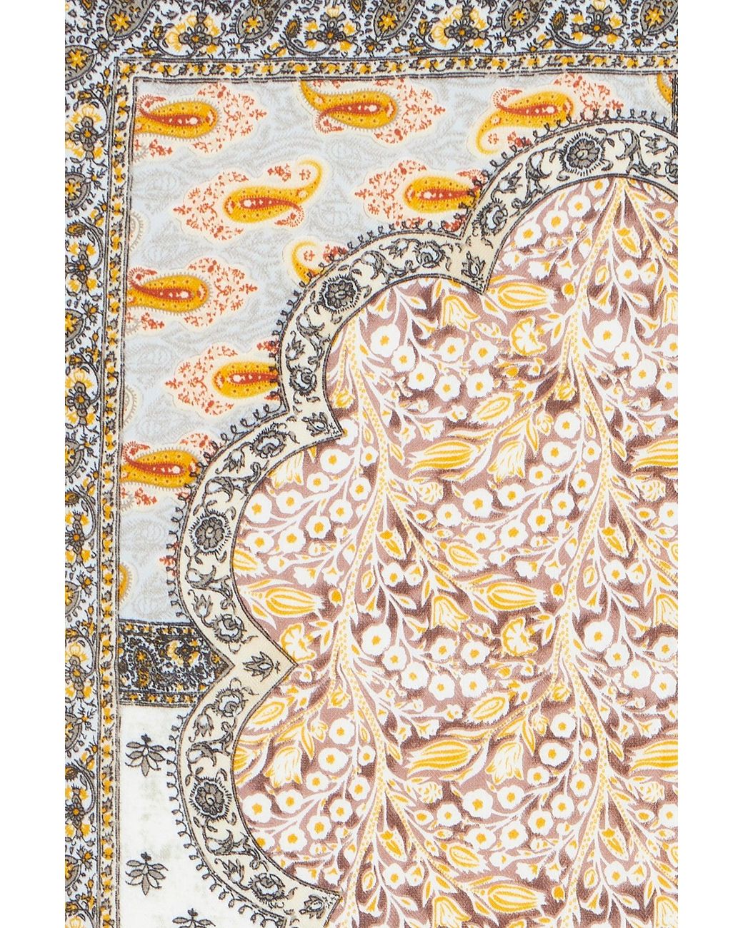 Yumi' Multicolor Multicolour Paisley Viscose Placement Scarf