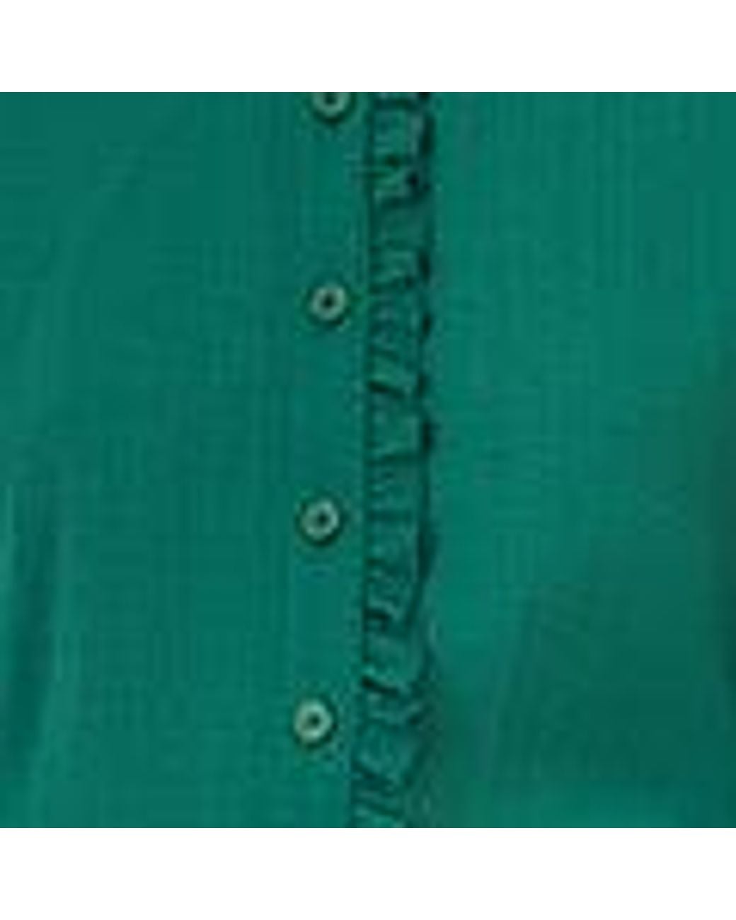 Yumi' Green Frill High Neck Shirt
