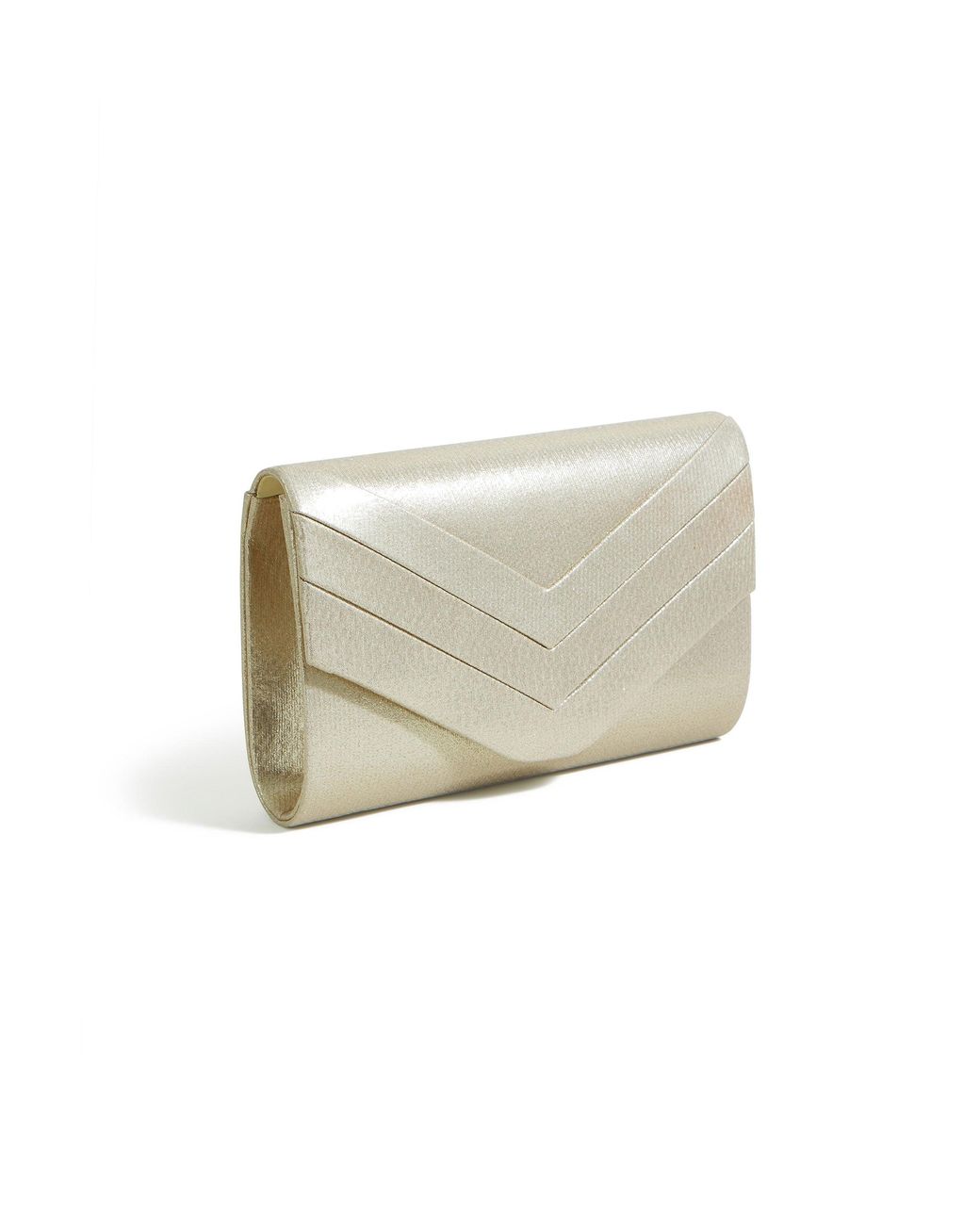 Yumi' Natural Shimmer Envelope Clutch Bag