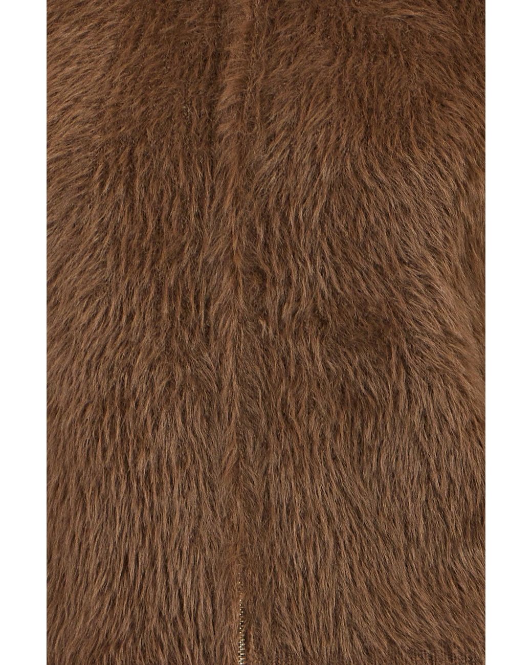 Yumi' Blue Eyelash Zip Knitted Jacket