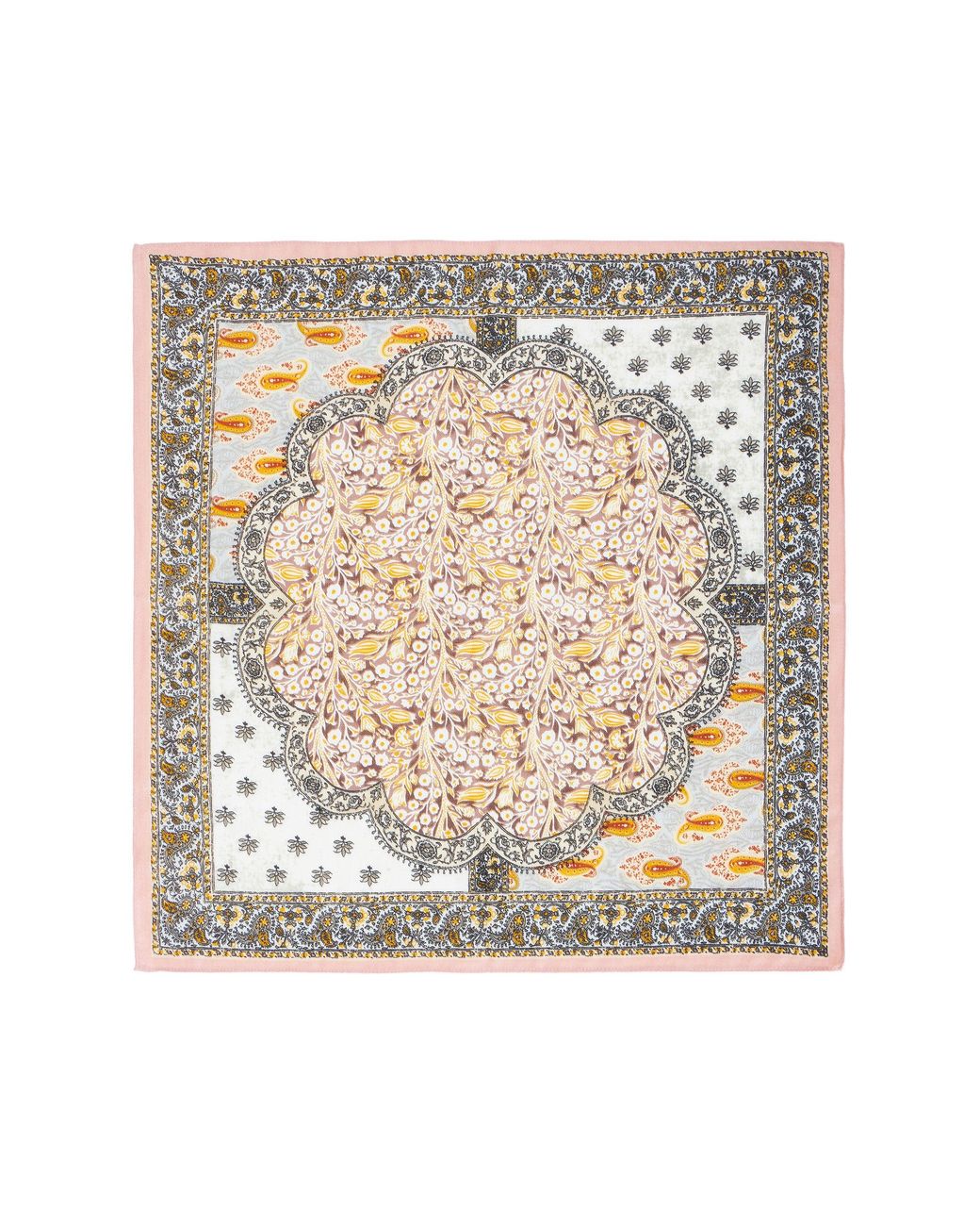 Yumi' Multicolor Multicolour Paisley Viscose Placement Scarf