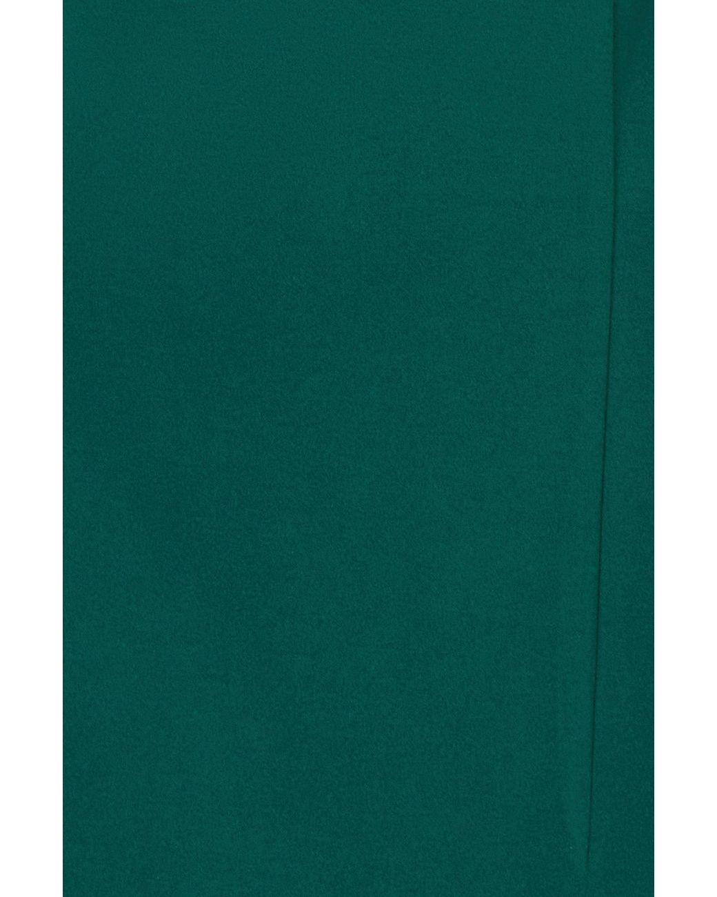 Yumi' Green Fitted Midi Dress With Flute Sleeves