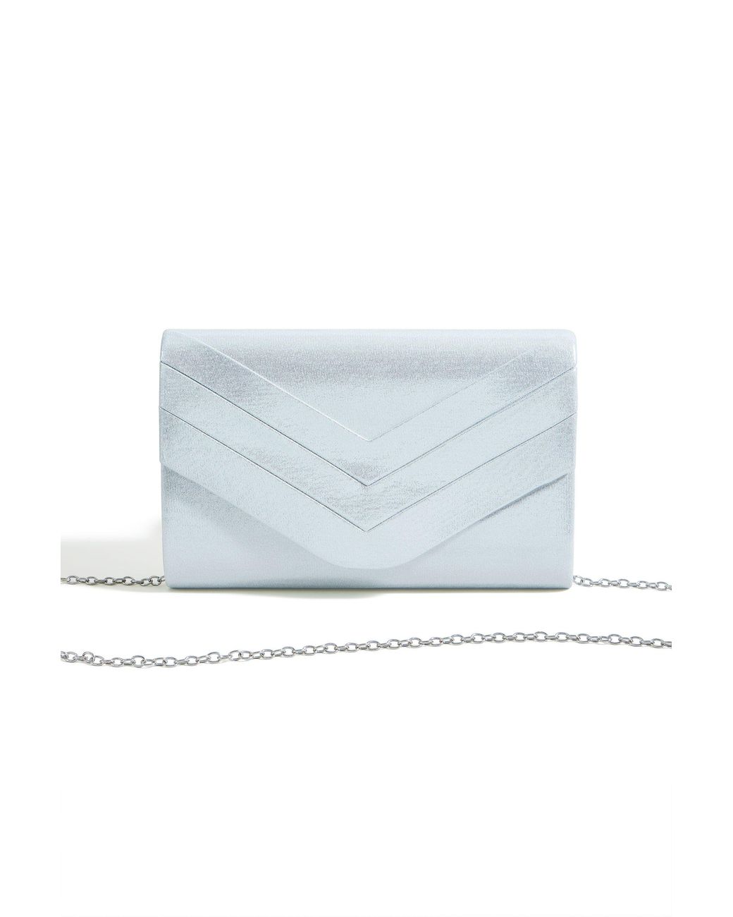 Yumi' Green Shimmer Envelope Clutch Bag