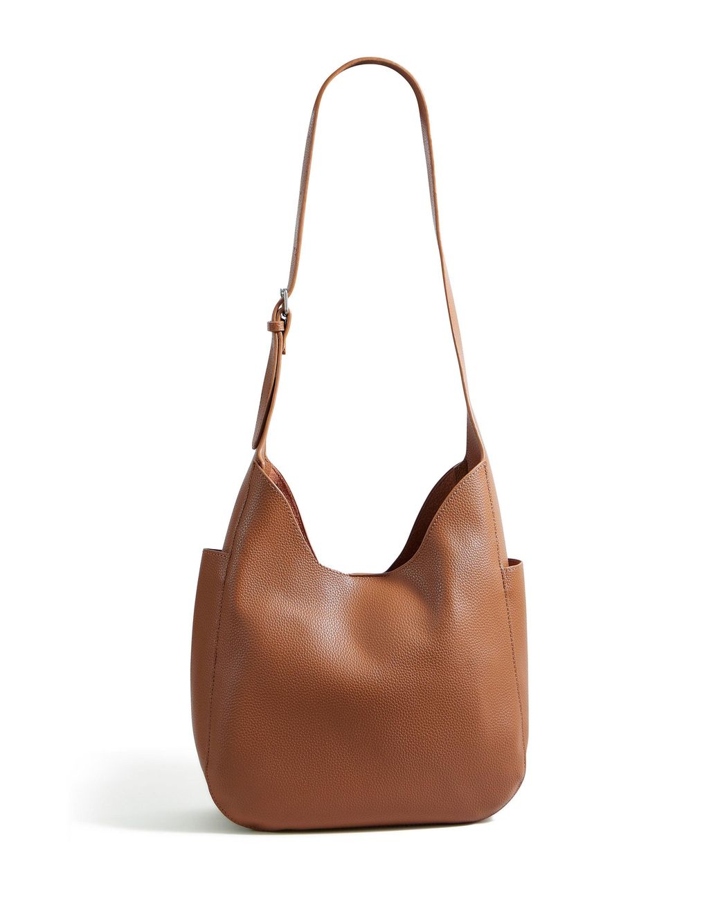 Yumi' Brown Shoulder Bag With Detachable Inside Purse