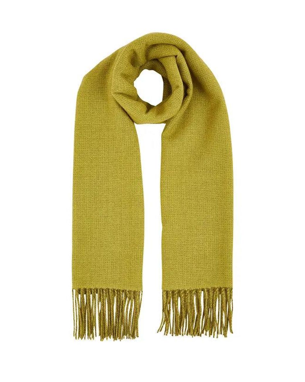 Yumi' Yellow Two Tone Scarf