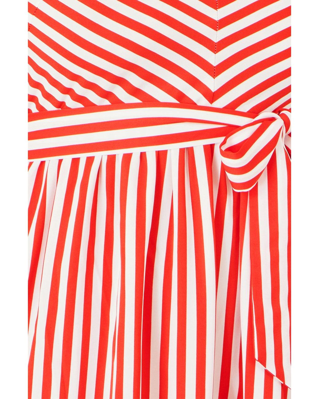 Yumi' Red Stripe Midi Sun Dress