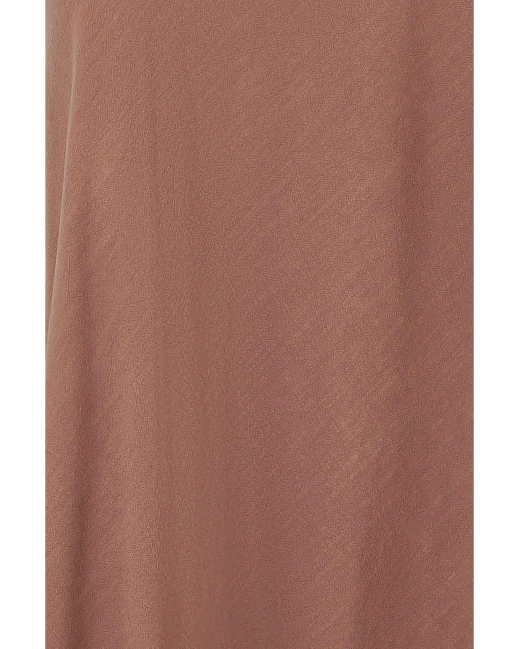 Yumi' Brown Viscose Maxi Skirt