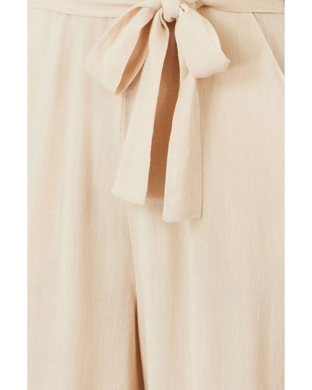 Yumi' Blue Viscose Culotte Jumpsuit