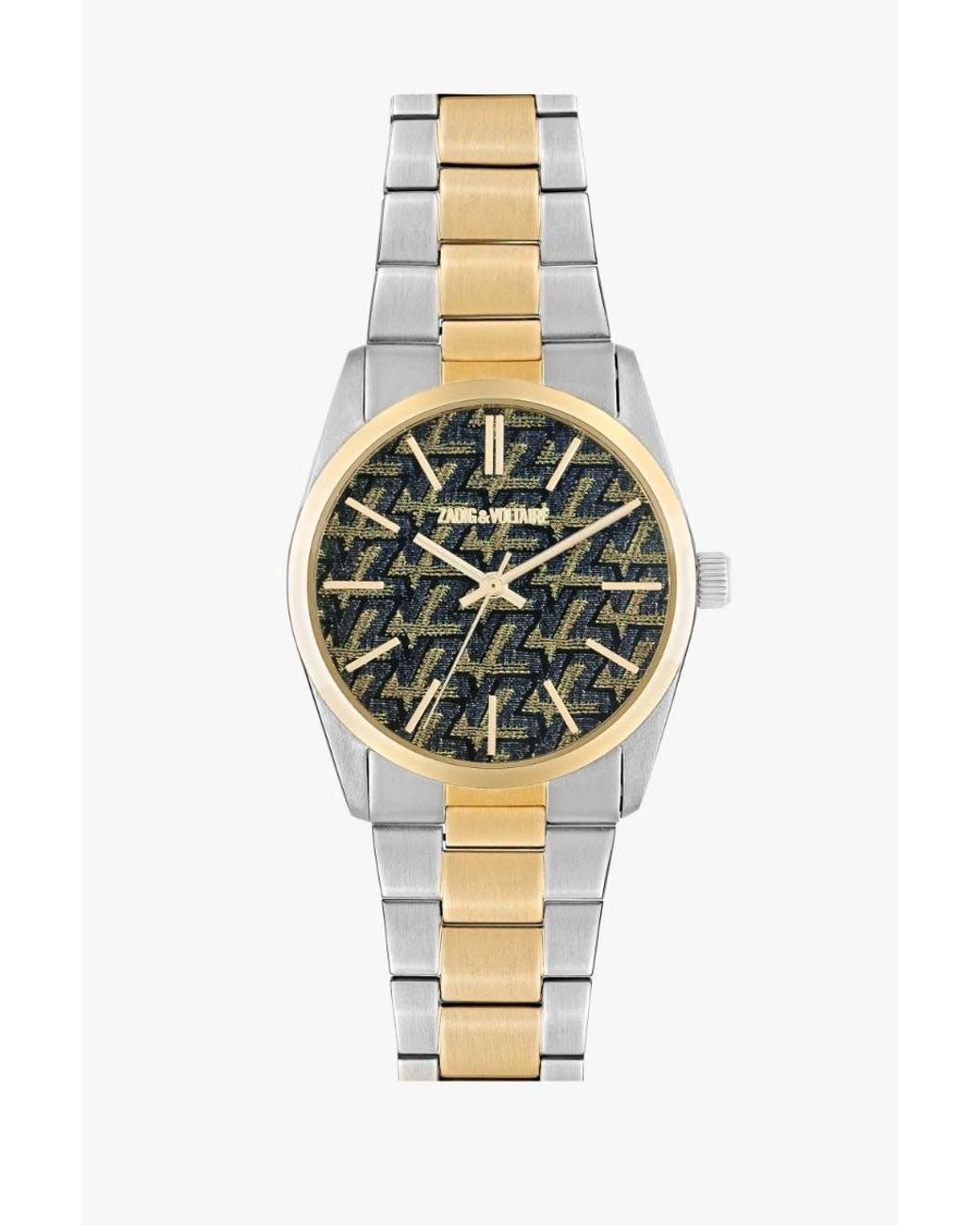 Zadig & Voltaire Zv Two-tone Fusion Watch in Metallic | Lyst