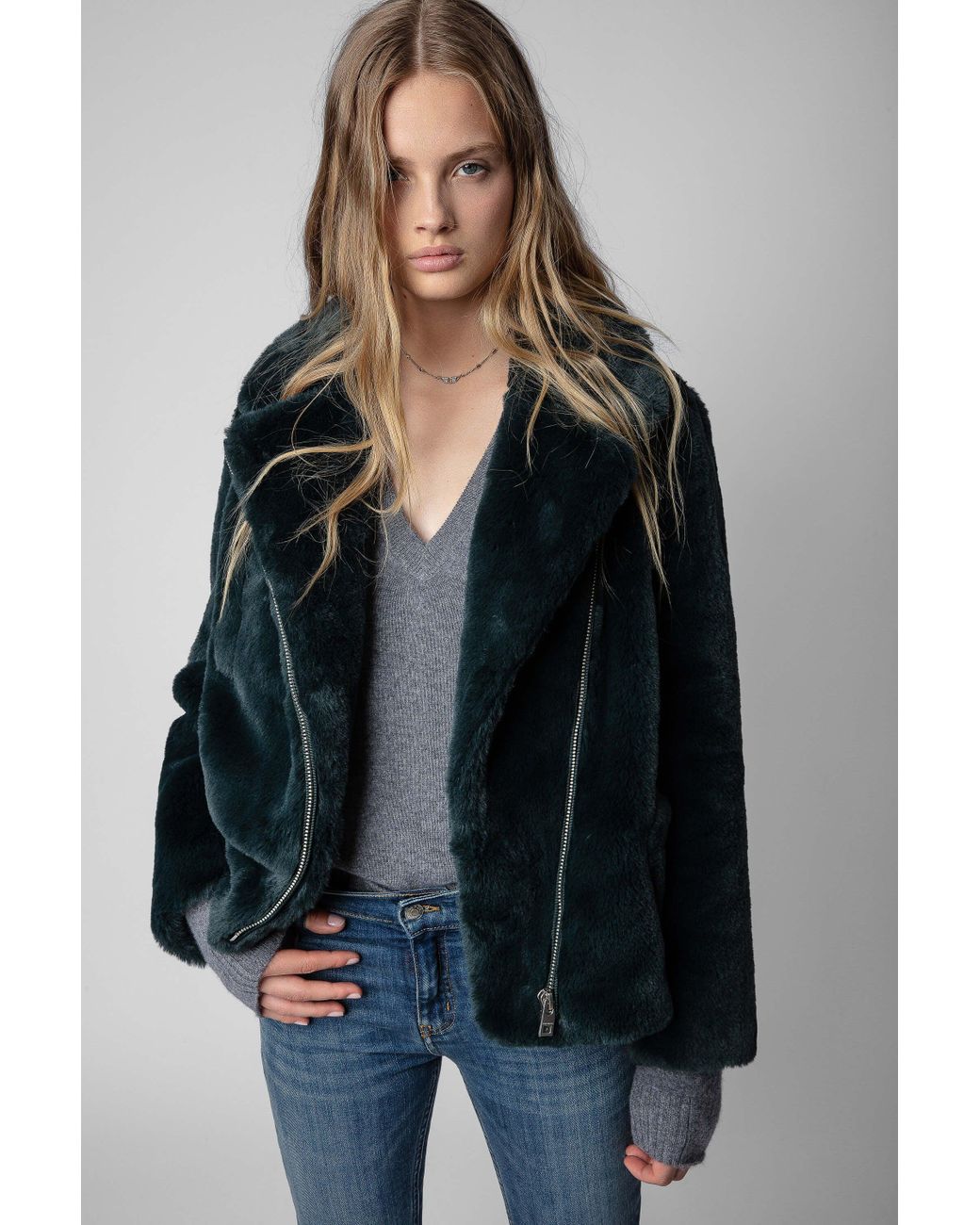 Zadig & Voltaire Freeze Coat in Green | Lyst