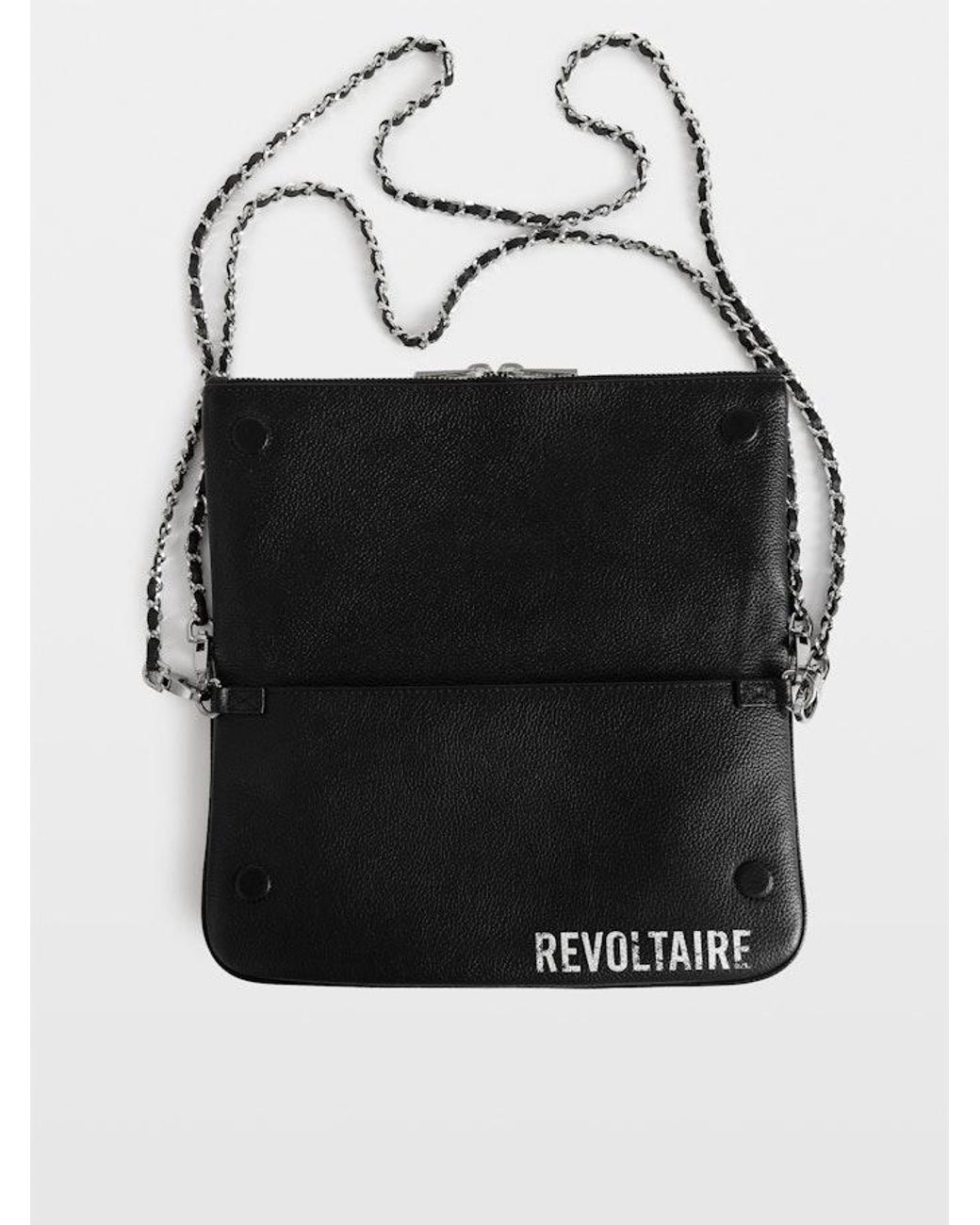 Zadig & Voltaire Black Rock Arty Tag Clutch