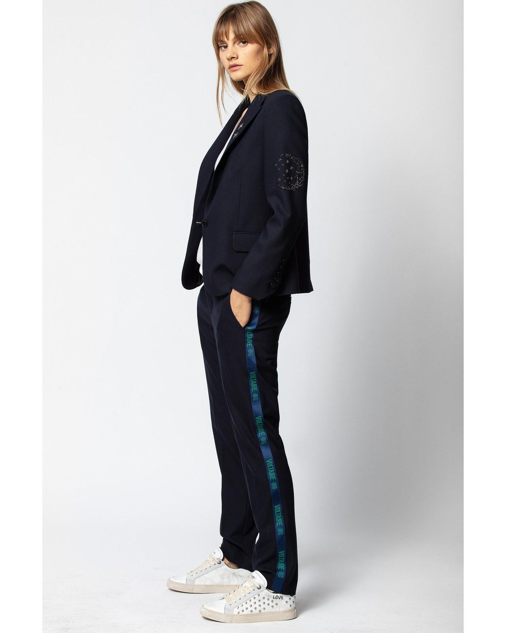 Pantalon Pomelo Band Encre - Taille 36 - Femme Zadig & Voltaire en coloris  Bleu | Lyst