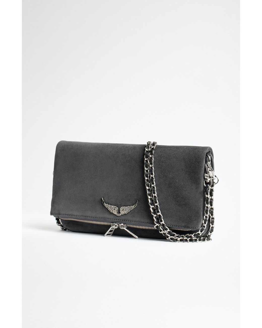 Pochette Rock Suede Zadig & Voltaire en coloris Gris | Lyst