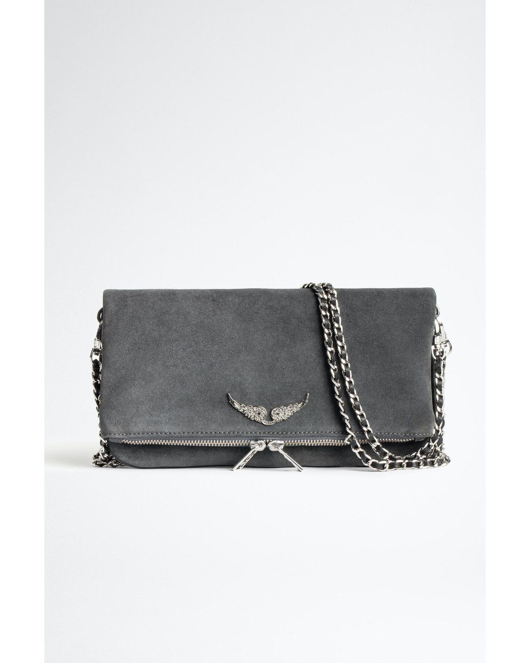 Bolso de mano Rock Suede Zadig & Voltaire de color Gris | Lyst