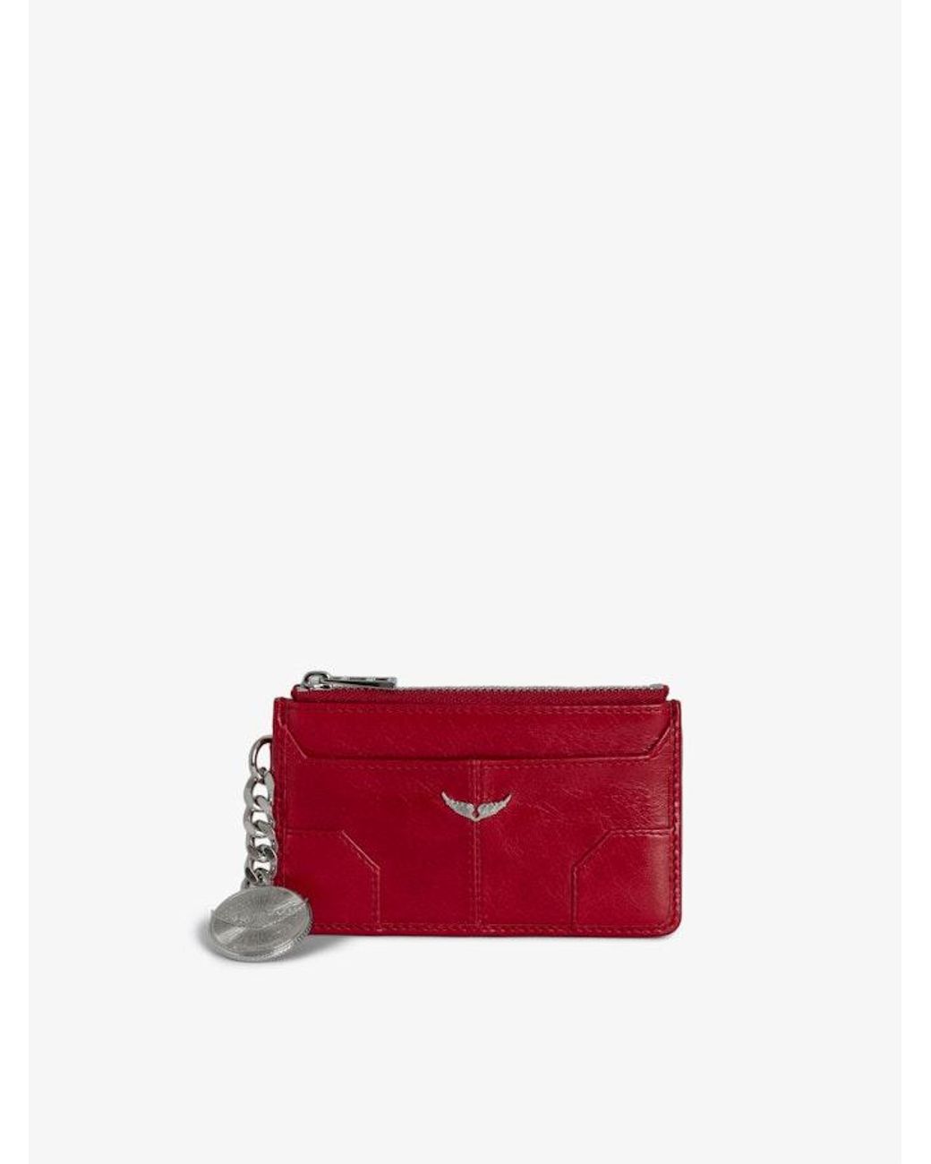 Zadig & Voltaire Sunny Card Card Holder in Red | Lyst