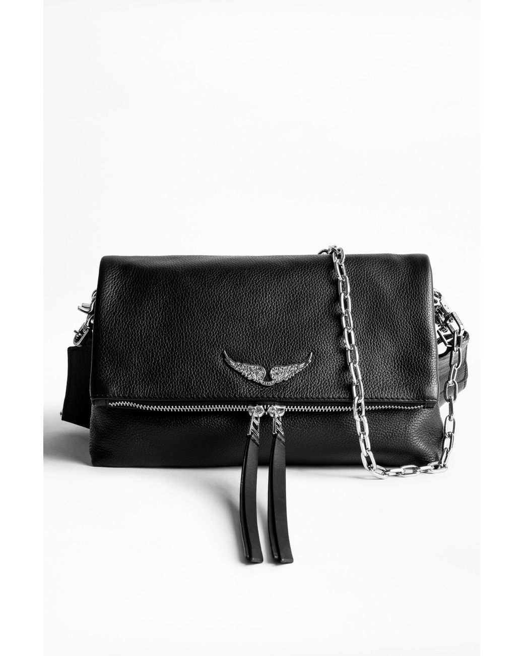 Zadig & Voltaire Rocky Grained Bag in Black Lyst