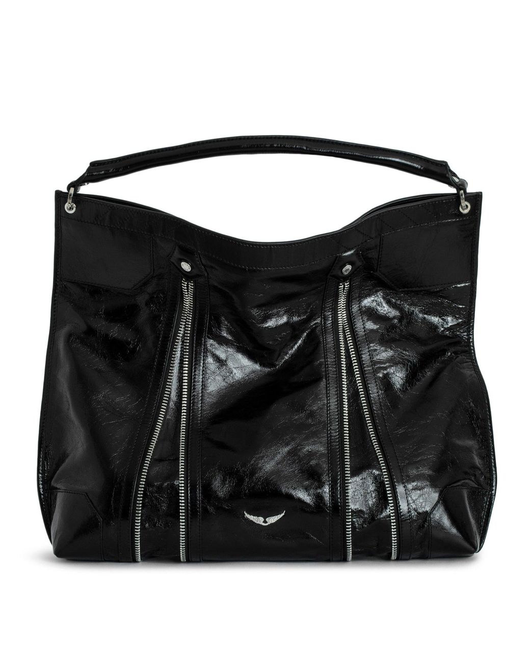 ショルダーバッグ・ポシェット Zadig & Voltaire Sunny Hobo Shoulder Bag - Leather - Black ZADIG & VOLTAIRE Sunny Hobo Bag in Noir | endource