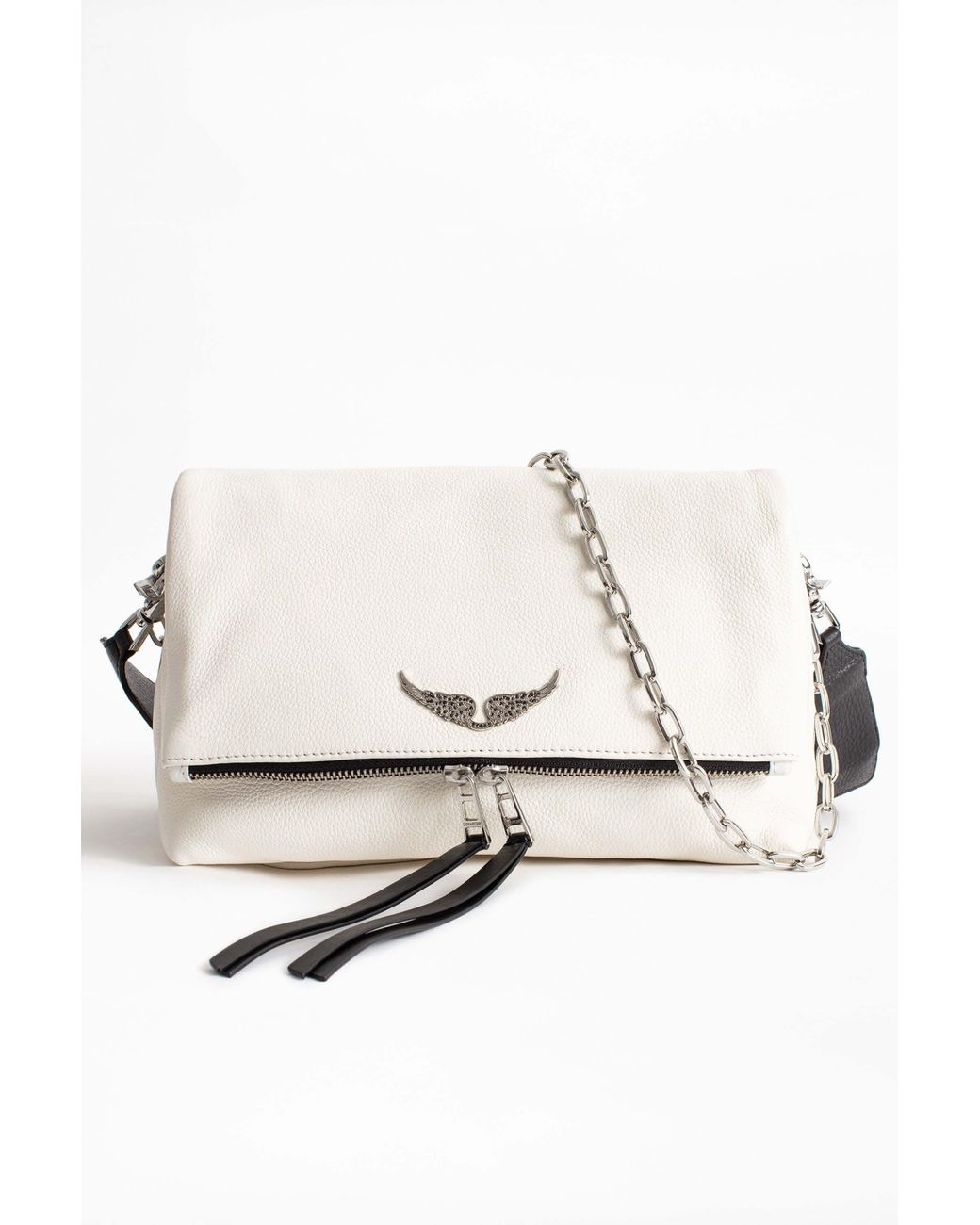Zadig & Voltaire Rocky Grained Bag in White | Lyst
