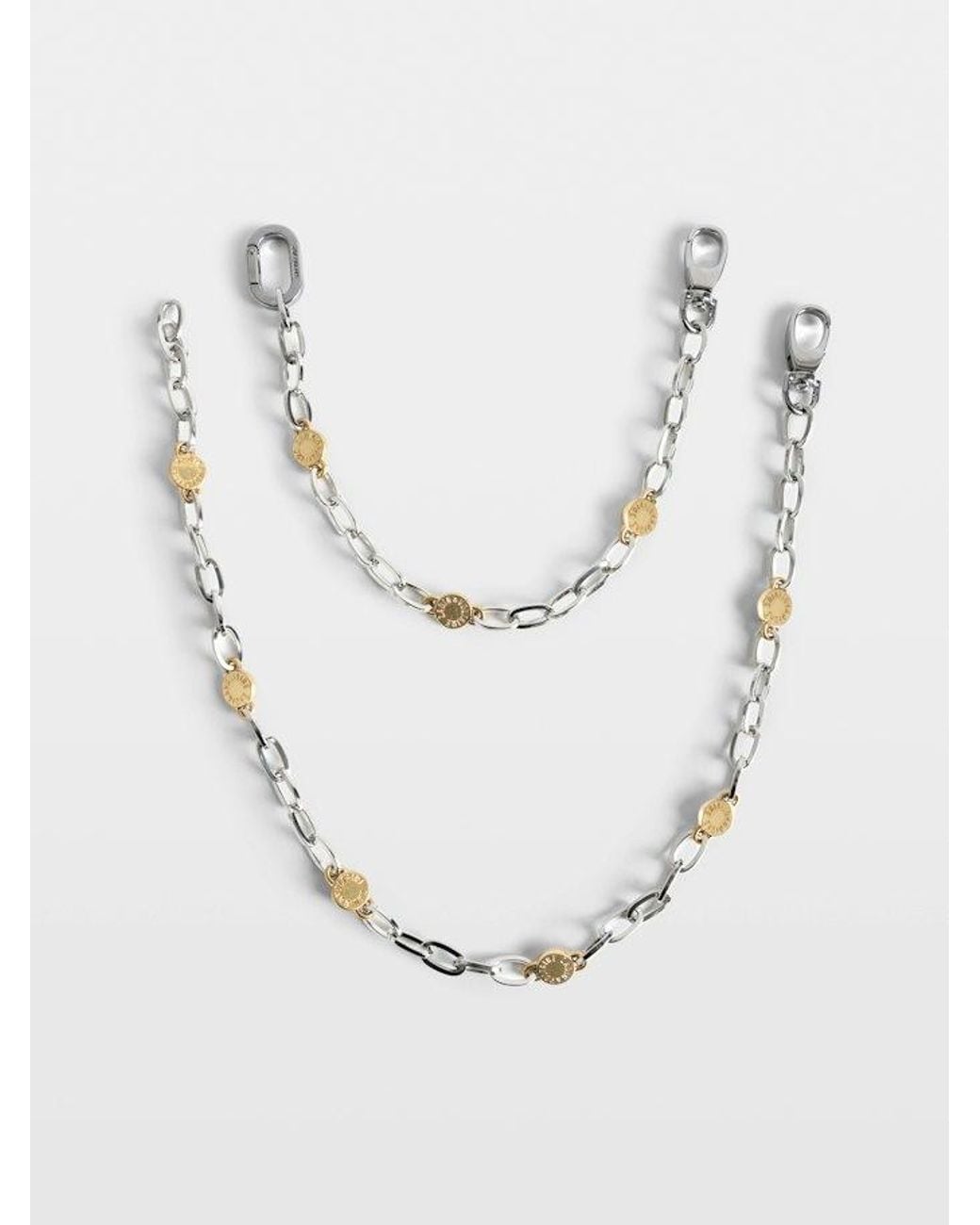 Zadig & Voltaire White Chain Shoulder Strap