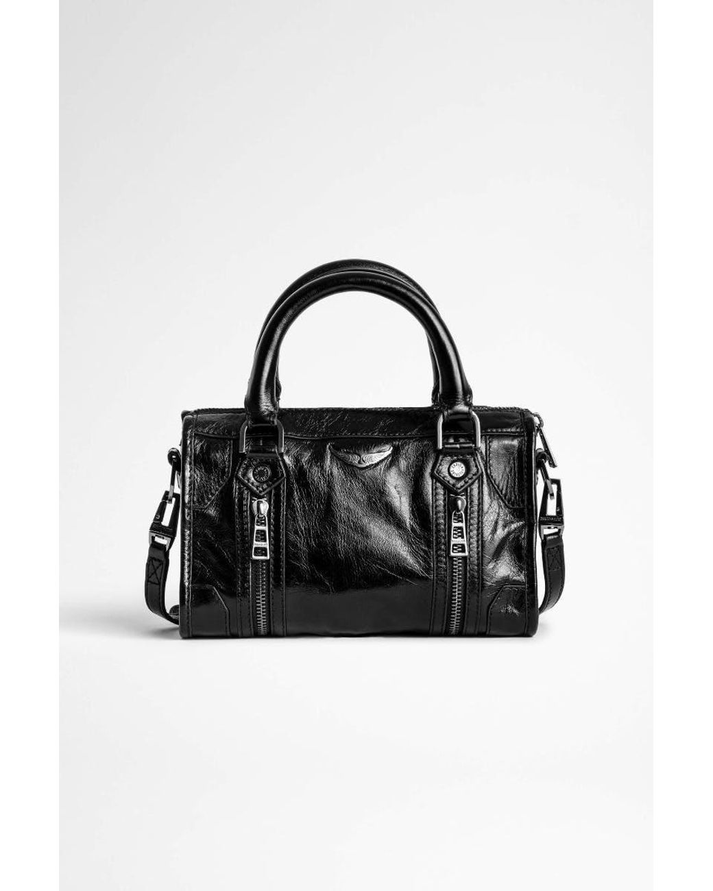 Zadig & Voltaire Sunny Xs 2 Vintage Patent Bag in Black Lyst