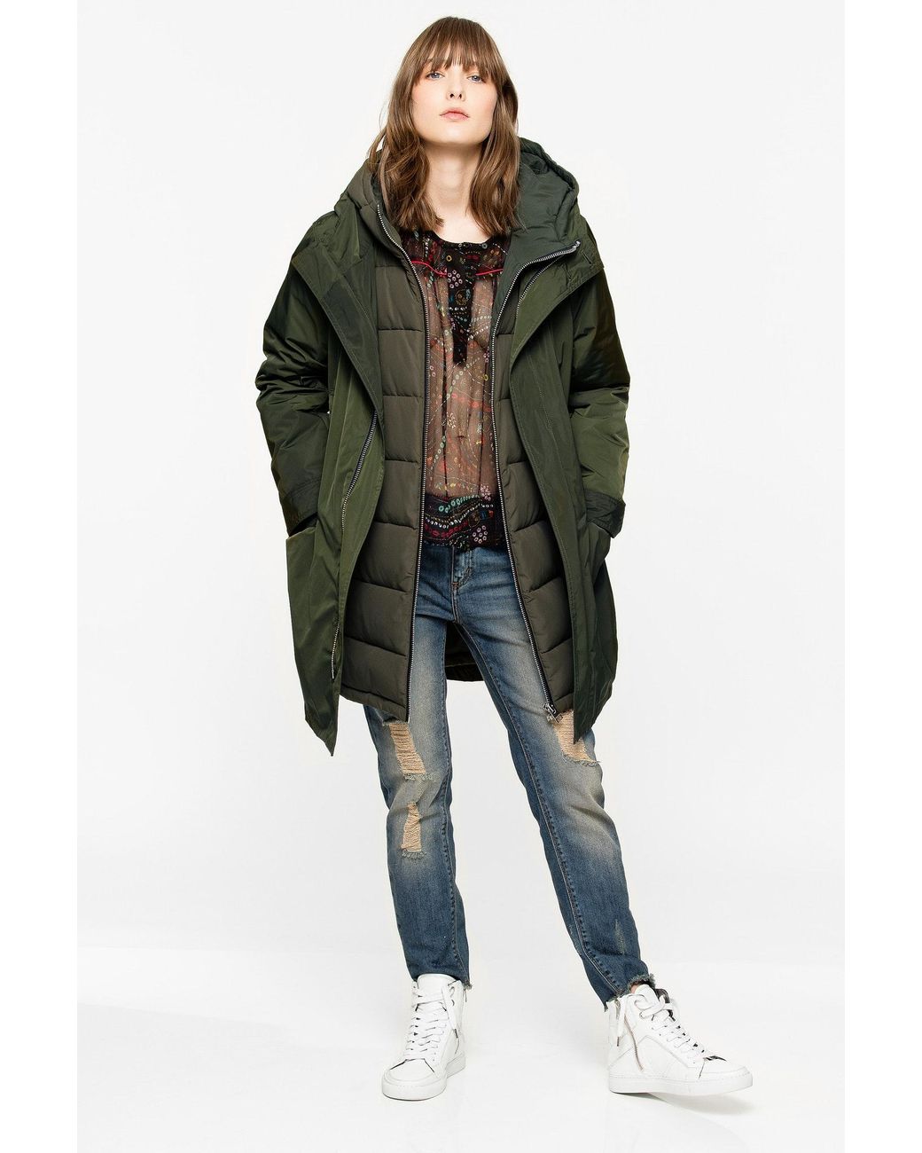 Zadig & Voltaire Karly Parka in Green | Lyst UK