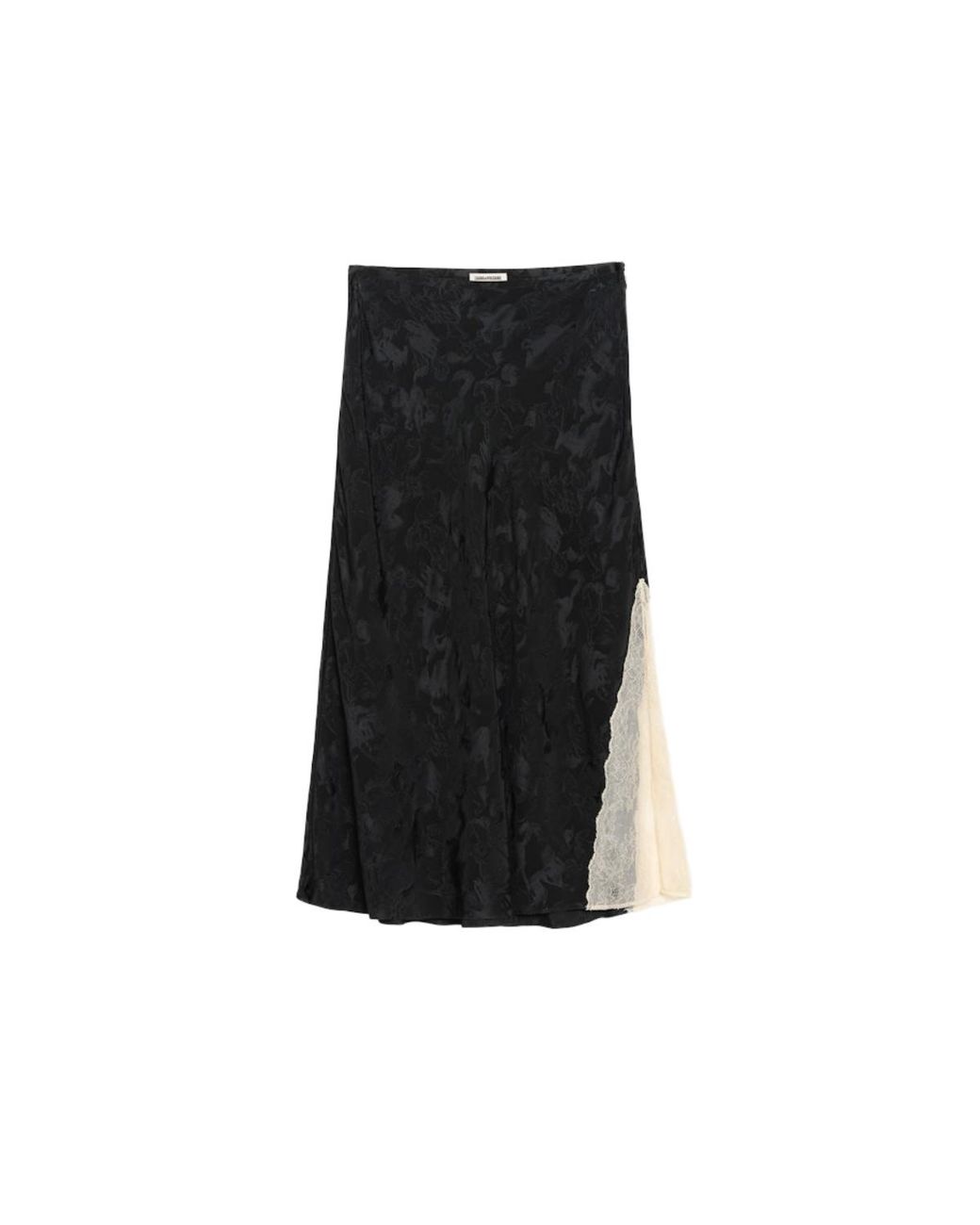 Zadig & Voltaire Black Jayla Skirt 100% Silk