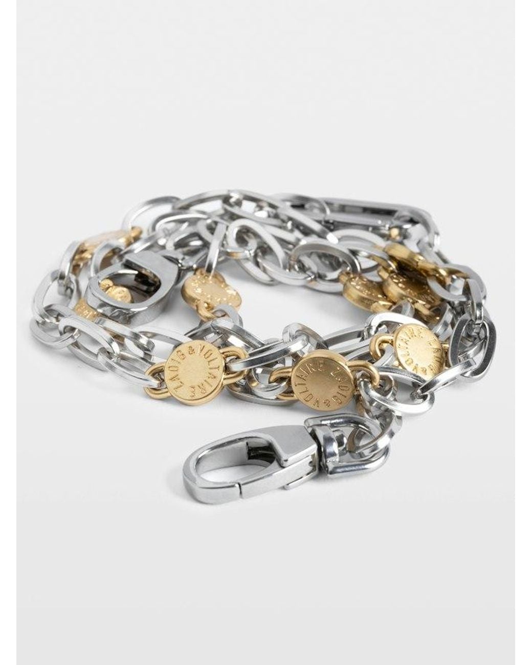 Zadig & Voltaire White Chain Shoulder Strap