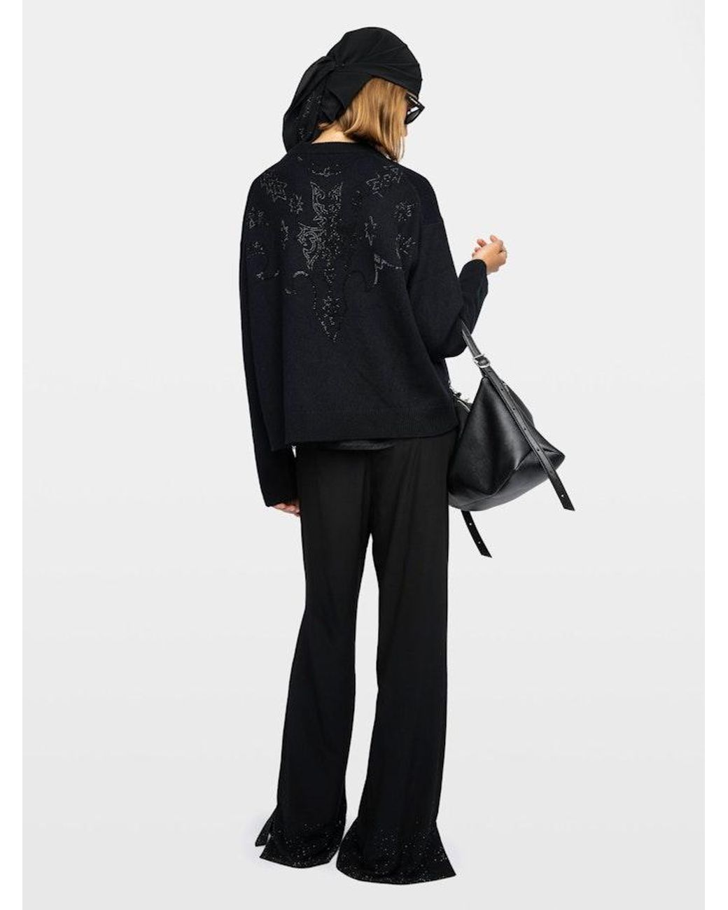 Zadig & Voltaire Black Markuz Jumper 100% Cashmere