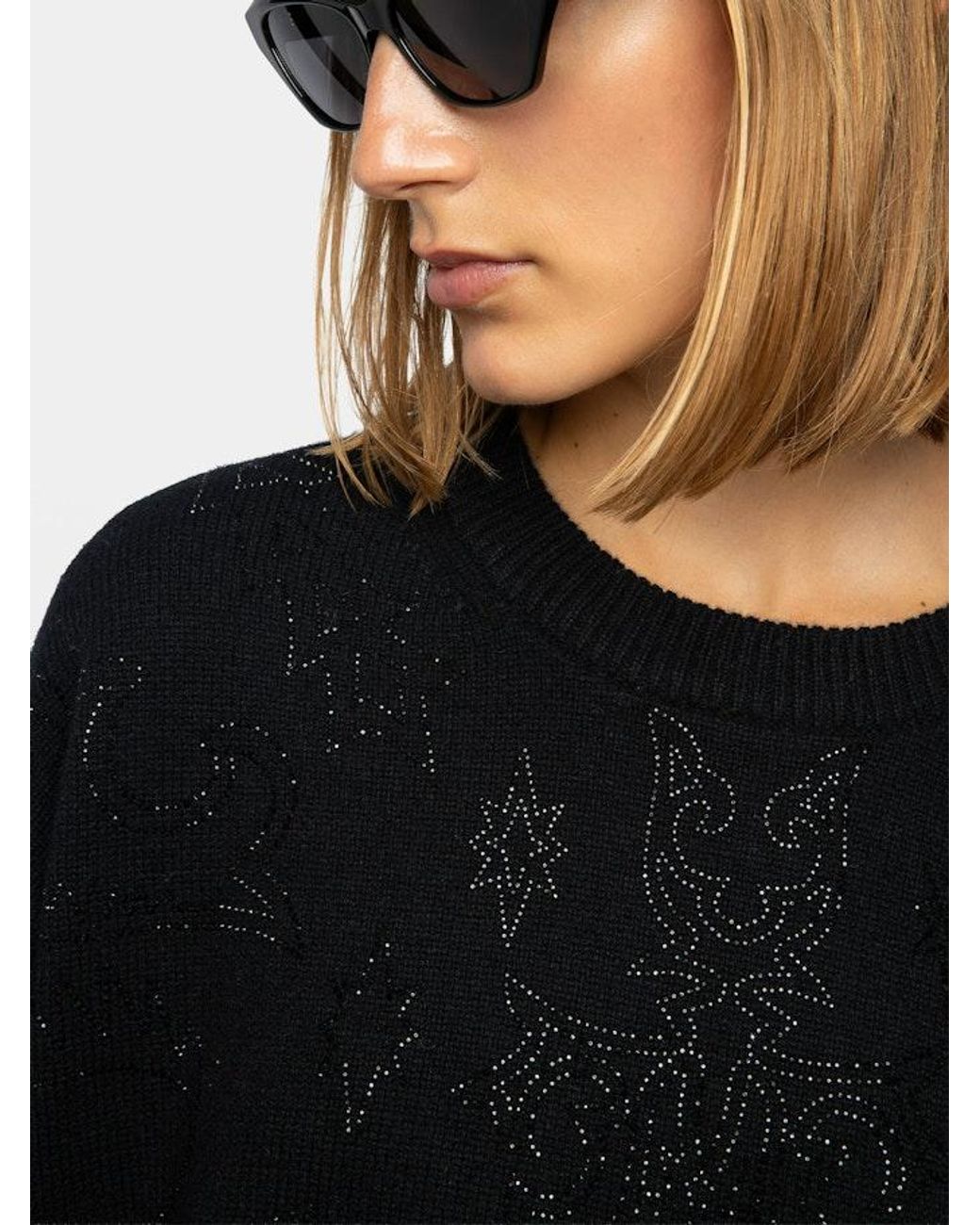Zadig & Voltaire Black Markuz Jumper 100% Cashmere