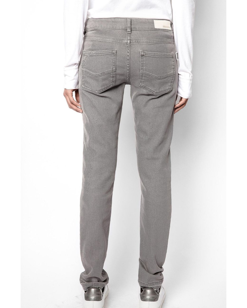 Jean Eva Zadig Voltaire en coloris Gris Lyst