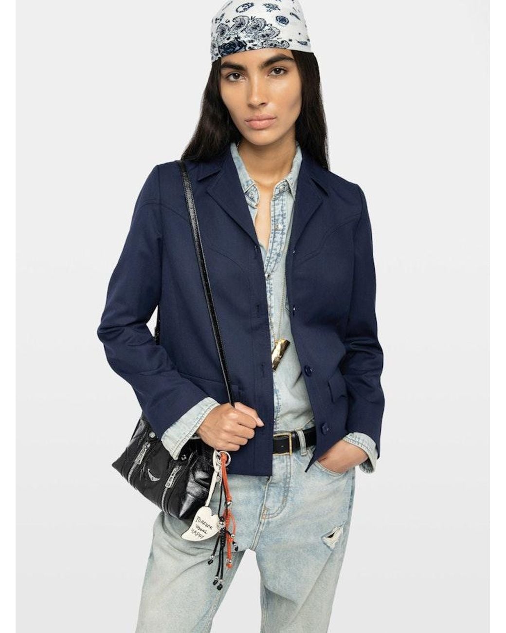 Zadig & Voltaire Blue Lara Jacket